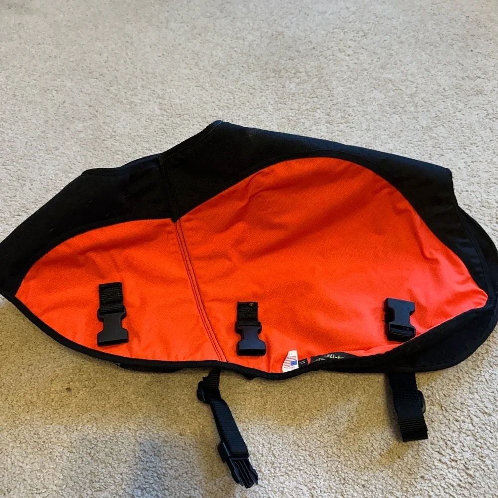 Black and Orange Dog Jacket XL